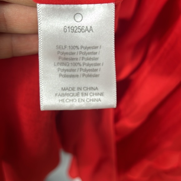 Dolan Red V neck tassel layered skirt pocketed maxi dress size XS- would fit S - Picture 15 of 17